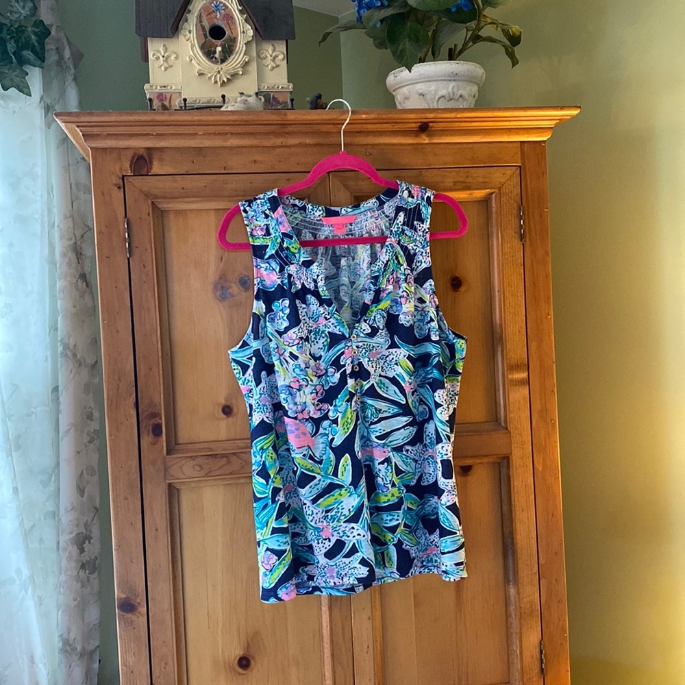Lilly Pulitzer Essie Tank Top size XL